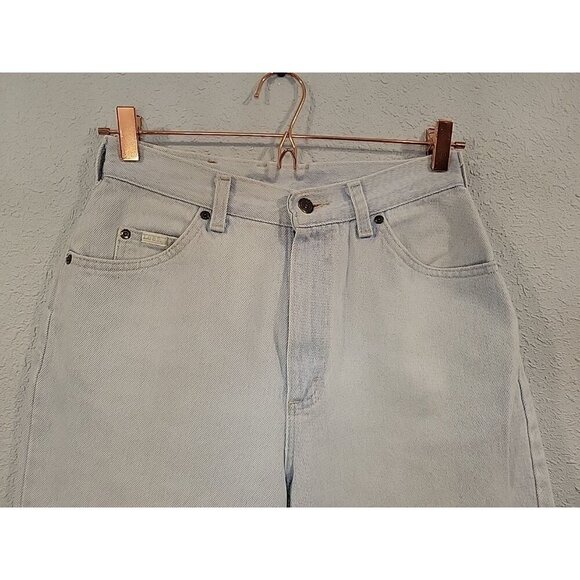 Vintage 90s Y2K Lee Tapered Mom Fit Jeans Womens Size 12 Light Wash Denim 28x30 - Picture 3 of 8